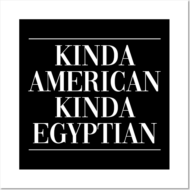 Egyptian american citizen gift . Perfect present for mother dad friend him or her Wall Art by SerenityByAlex